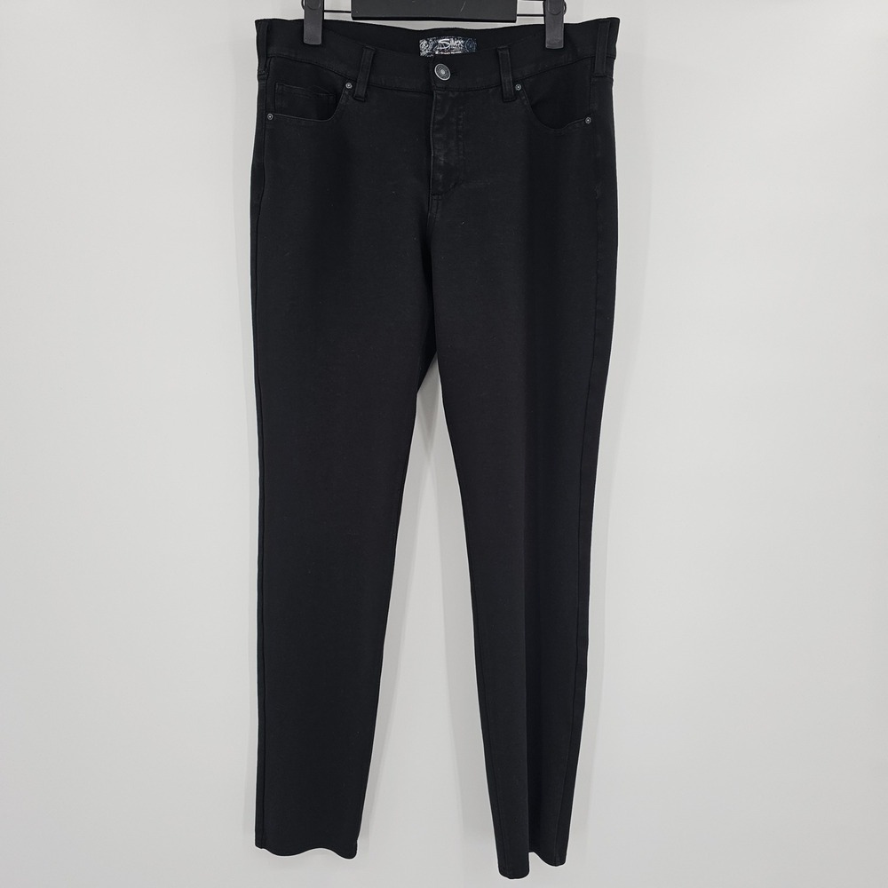 Silver Jeans Aiko Skinny Black Pants Womens W32 L31‎ Mid Rise Stretch